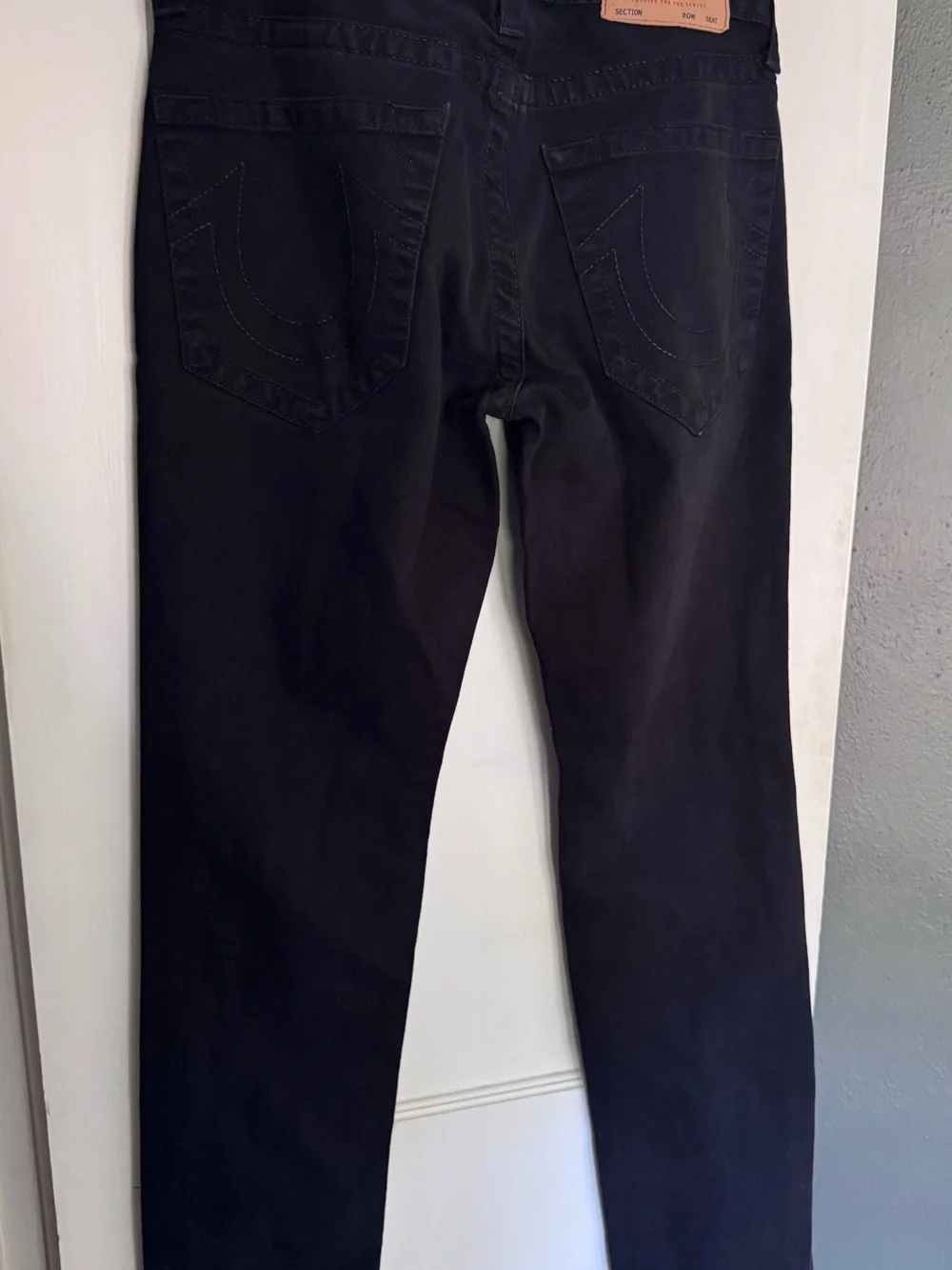 True Religion Black Rocco Relaxed Skinny Jeans Men’s Sz 29 Waist